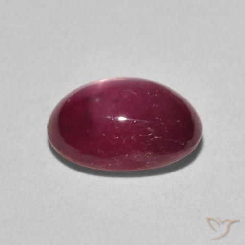 Rubino Stellato marmellata rossa naturale da 3.19 ct, Ovale, Opaco
