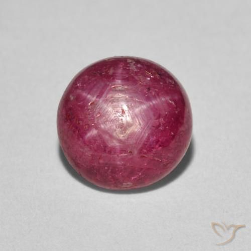 3.12ct Naturale marmellata rossa Rubino Stellato, Rotondo, Opaco
