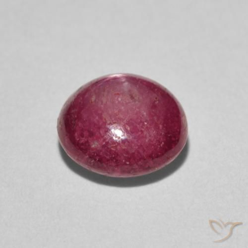 Rubino Stellato marmellata rossa naturale da 3.12 ct, Rotondo, Opaco