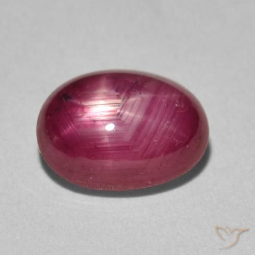 3.63ct Naturale marmellata rossa Rubino stellato, Ovale, Opaco