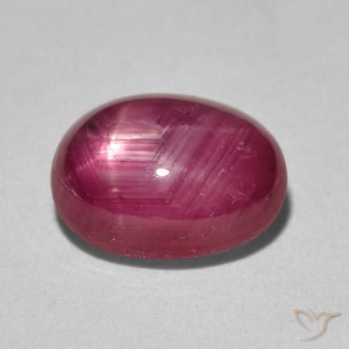 Rubino Stellato marmellata rossa naturale da 3.63 ct, Ovale, Opaco