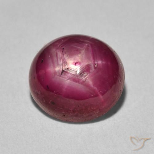 4.24ct Naturale Cremisi Profondo Rubino stellato, Ovale, Opaco