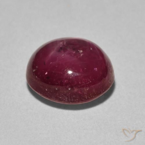 Rubino Stellato Cremisi Profondo naturale da 4.24 ct, Ovale, Opaco