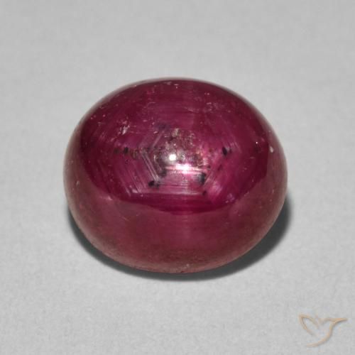 4.60ct Naturale Cremisi Profondo Rubino stellato, Ovale, Opaco