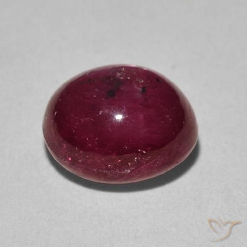 Rubino Stellato Cremisi Profondo naturale da 4.60 ct, Ovale, Opaco