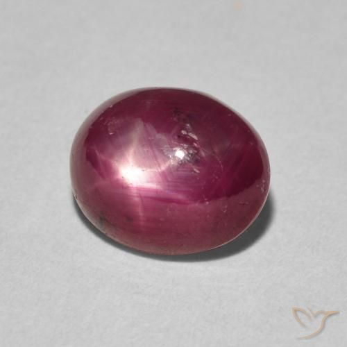 Rubino Stellato Cremisi Profondo naturale da 3.29 ct, Ovale, Opaco