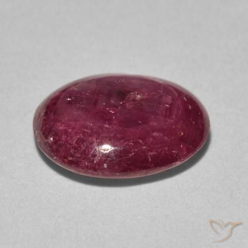 Rubino Stellato Rosso medio naturale da 3.51 ct, Ovale, Opaco