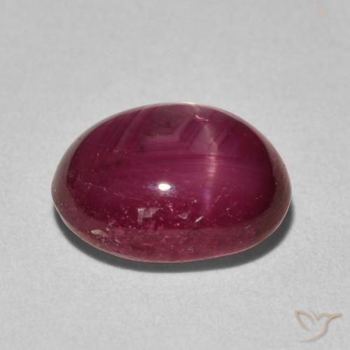 Rubino Stellato Vino Rosso Profondo naturale da 4.42 ct, Ovale, Opaco