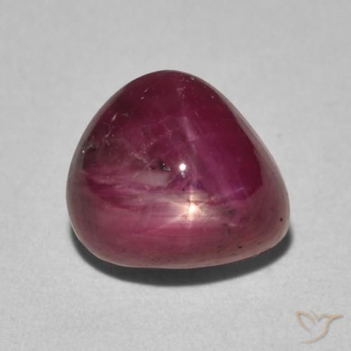 Rubino Stellato Vino Rosso Profondo naturale da 4.42 ct, Forma a pera, Opaco