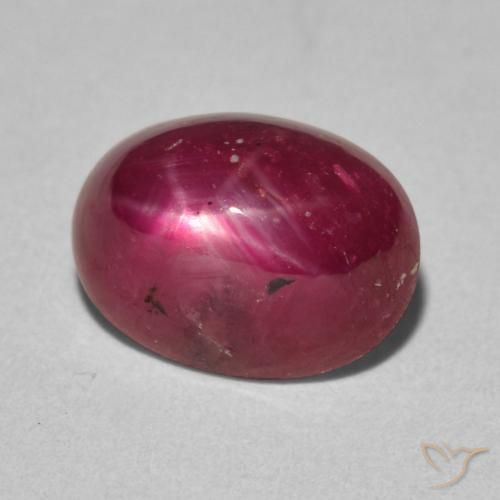 Rubino Stellato Vino rosso naturale da 4.28 ct, Ovale, Opaco