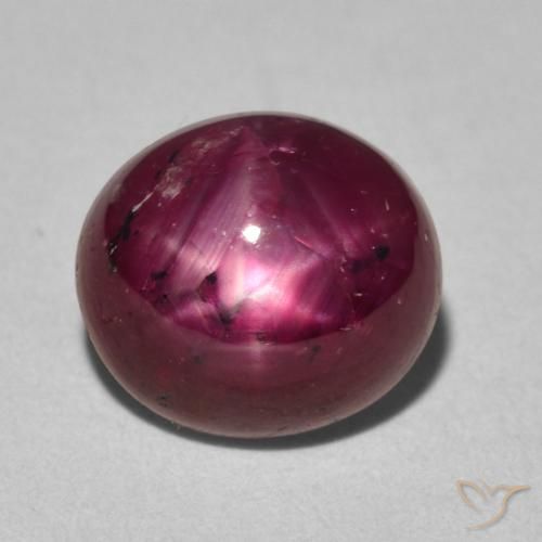 4.58ct Naturale Rosso medio Rubino stellato, Ovale, Opaco