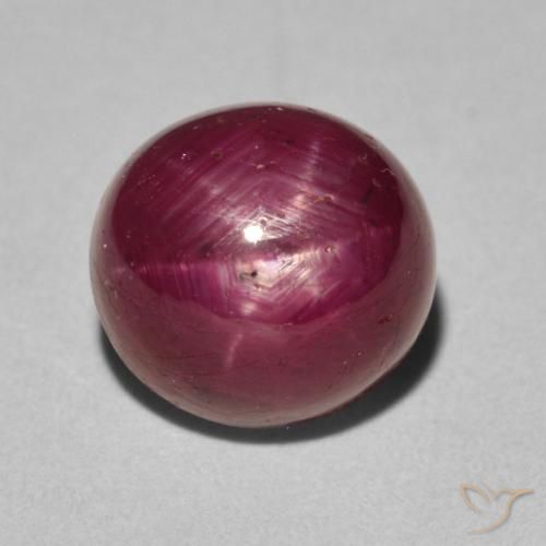 6.19ct Naturale Cremisi Profondo Rubino stellato, Ovale, Opaco