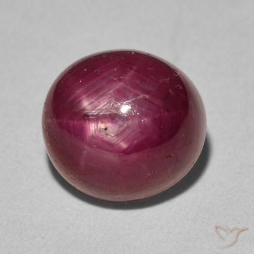 Rubino Stellato Cremisi Profondo naturale da 6.19 ct, Ovale, Opaco