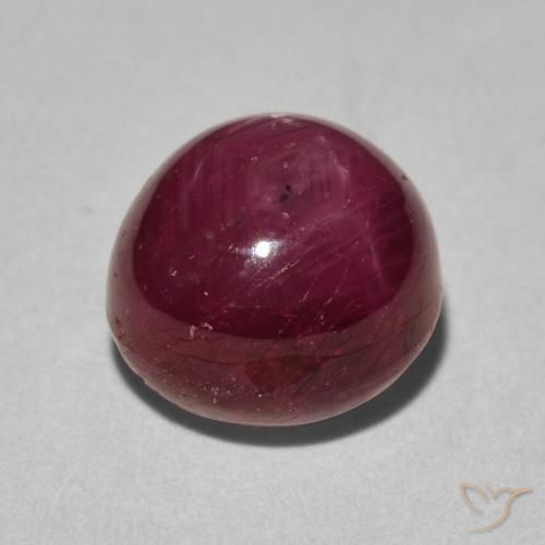 Rubino Stellato Cremisi Profondo naturale da 6.19 ct, Ovale, Opaco