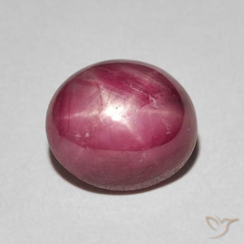4.40ct Naturale Rosso medio Rubino stellato, Ovale, Opaco