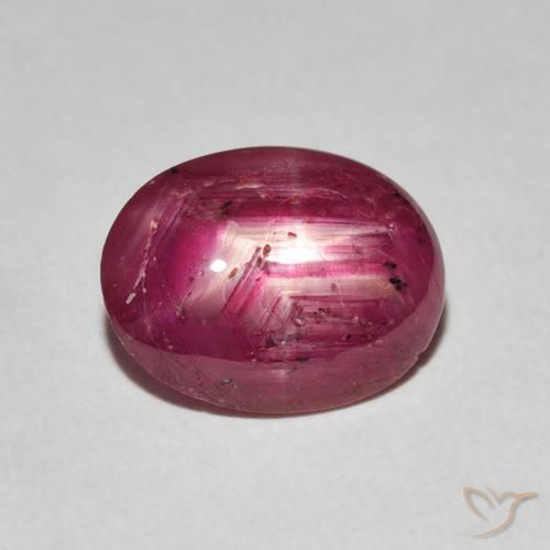 3.16ct Naturale Rosso medio Rubino stellato, Ovale, Opaco