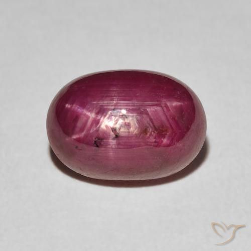 3.84ct Naturale marmellata rossa Rubino stellato, Ovale, Opaco