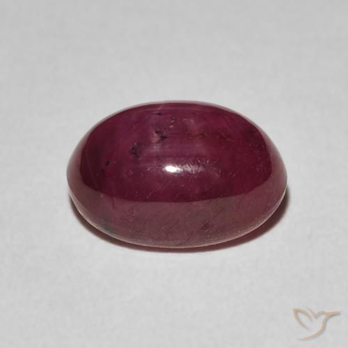 Rubino Stellato marmellata rossa naturale da 3.84 ct, Ovale, Opaco