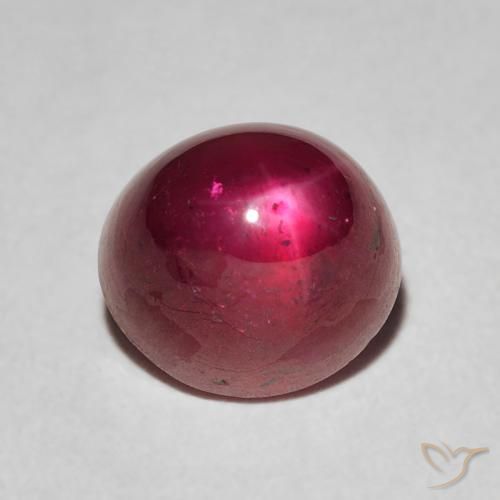 4.13ct Naturale Rosso medio Rubino stellato, Ovale, Opaco