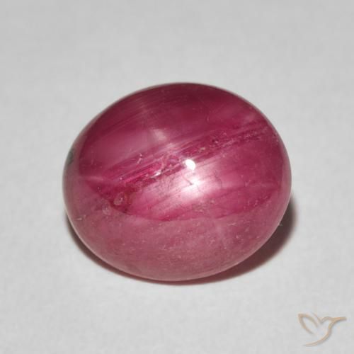 3.66ct Naturale marmellata rossa Rubino stellato, Ovale, Opaco