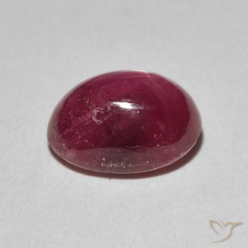 Rubino Stellato Cremisi Profondo naturale da 3.68 ct, Ovale, Opaco