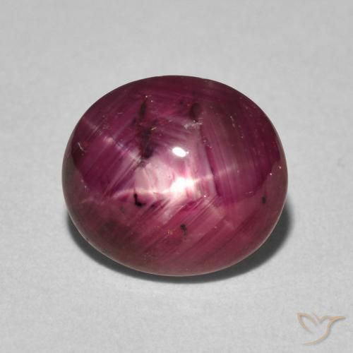 4.12ct Naturale Vino rosso Rubino stellato, Ovale, Opaco