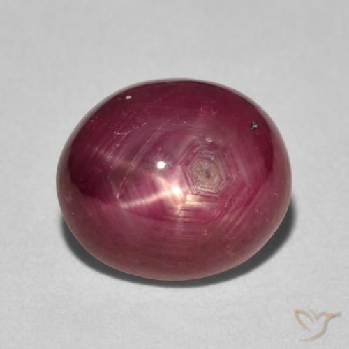 5.39ct Naturale Rosso medio Rubino stellato, Ovale, Opaco