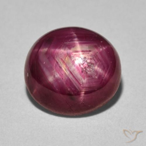 5.18ct Naturale Rosso medio Rubino stellato, Ovale, Opaco