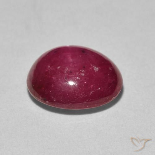 Rubino Stellato Cremisi Profondo naturale da 3.59 ct, Ovale, Opaco