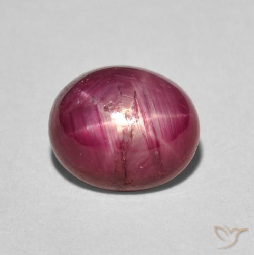 3.83ct Naturale Rosso tendente al rosa Rubino stellato, Ovale, Opaco