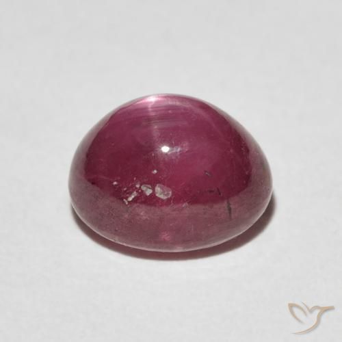 Rubino Stellato Rosso medio naturale da 4.20 ct, Ovale, Opaco
