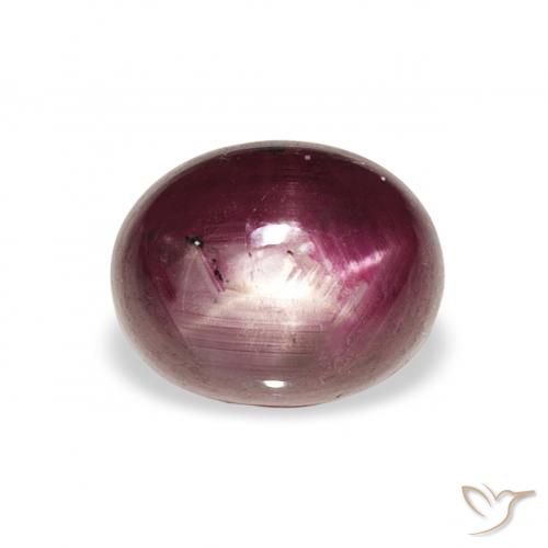 3.21ct Viola medio Rubino Stellato, Ovale, Opaco