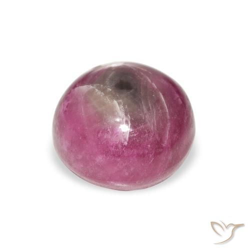 Rubino Stellato Magenta naturale da 6.08 ct, Rotondo, Opaco