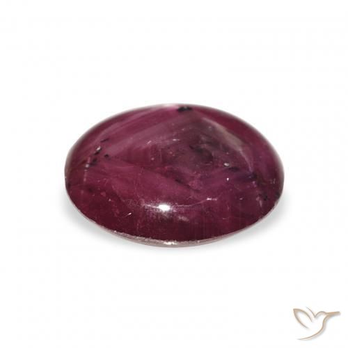 Rubino Stellato Medium Dark-Purple naturale da 3.82 ct, Ovale, Opaco