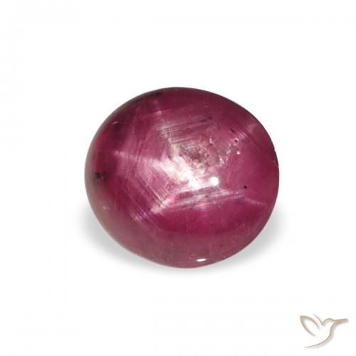 2.50ct Naturale Medium Light-Purple Rubino Stellato, Ovale, Opaco