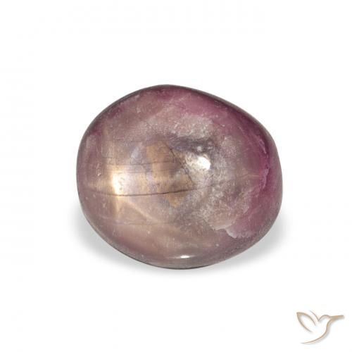 Rubino Stellato Medium Dark-Purple naturale da 4.41 ct, Ovale, Opaco