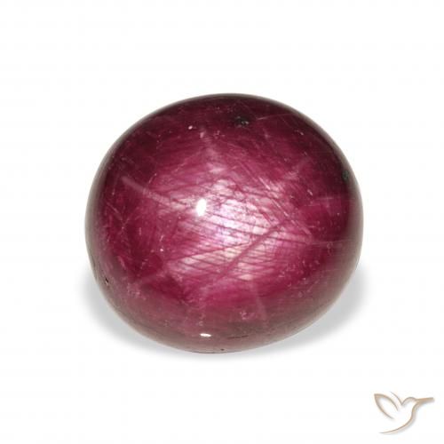 11.86ct Naturale Rosa violetto Rubino Stellato, Ovale, Opaco