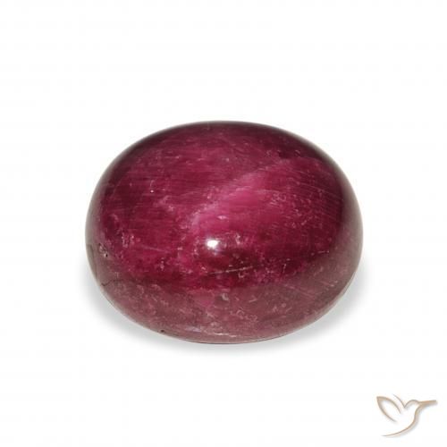 Rubino Stellato Rosa violetto naturale da 11.86 ct, Ovale, Opaco