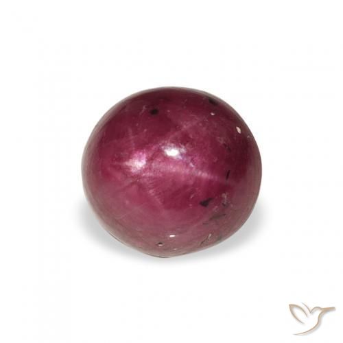 Rubino Stellato Magenta-Rosa naturale da 3.15 ct, Ovale, Opaco
