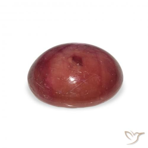 Rubino Stellato Medium Light-Purple naturale da 8.14 ct, Ovale, Opaco