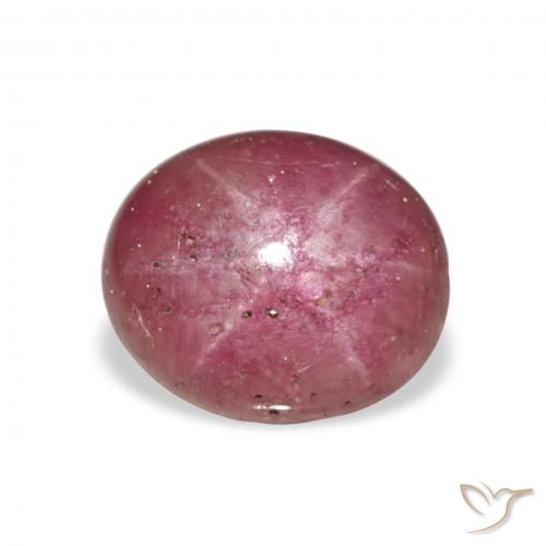 6.23ct Naturale Magenta Rubino Stellato, Ovale, Opaco