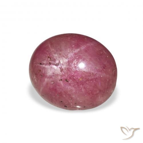 Rubino Stellato Magenta naturale da 6.23 ct, Ovale, Opaco