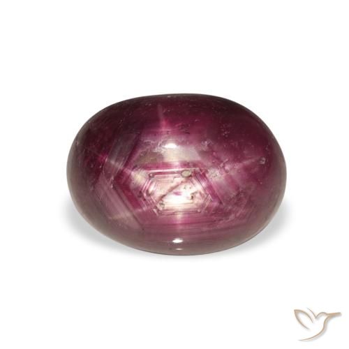 6.23ct Naturale Rosa violetto Rubino Stellato, Ovale, Opaco