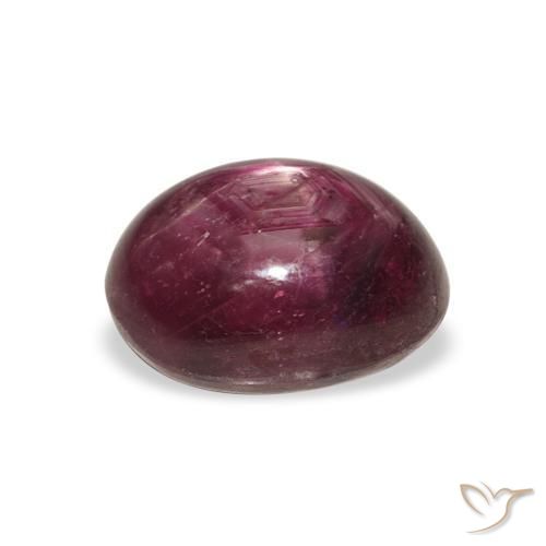 Rubino Stellato Rosa violetto naturale da 6.23 ct, Ovale, Opaco