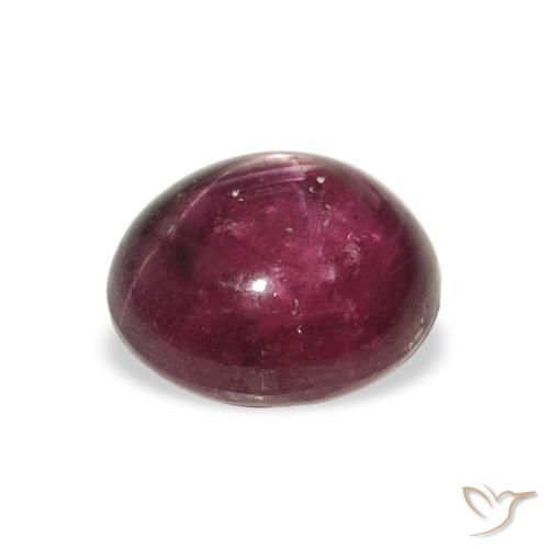 Rubino Stellato Rosa violetto naturale da 6.39 ct, Ovale, Opaco