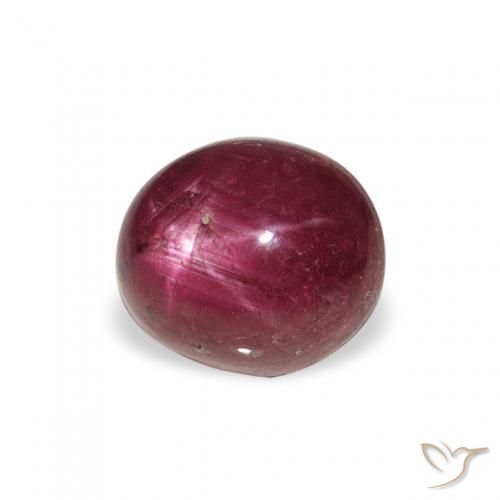 Rubino Stellato Magenta intenso naturale da 3.22 ct, Ovale, Opaco