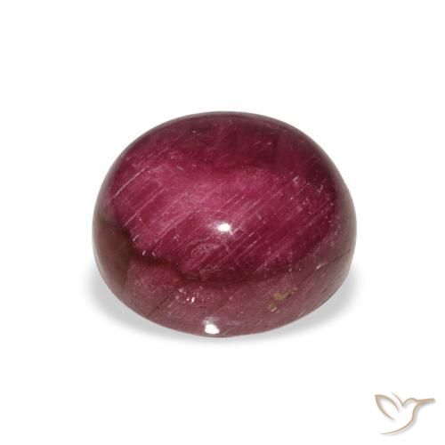 Rubino Stellato Medium Dark-Purple naturale da 9.87 ct, Ovale, Opaco