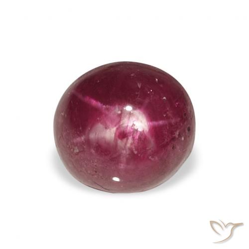 4.52ct Naturale Magenta intenso Rubino Stellato, Ovale, Opaco