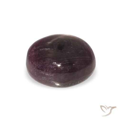 Rubino Stellato Medium Dark-Purple naturale da 6.28 ct, Ovale, Opaco