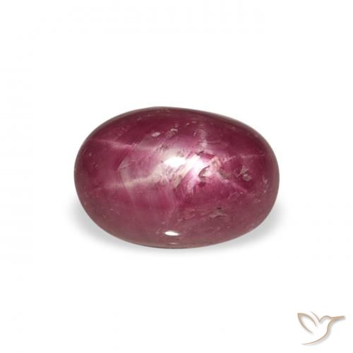 2.87ct Naturale Medium Light-Purple Rubino Stellato, Ovale, Opaco